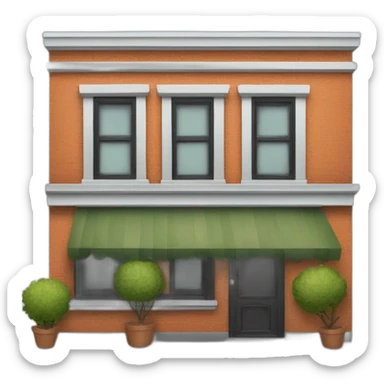 restaurant façade sticker