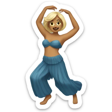 Siren with whole body dancing sticker