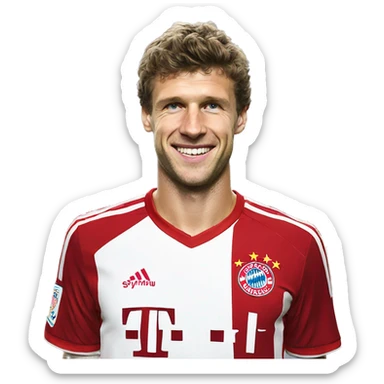thomas muller number 25 bayern munich  sticker