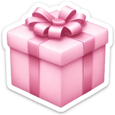 Light pink presents sticker