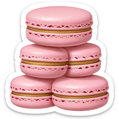 Light pink Macarons sticker