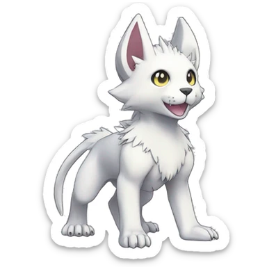 cute kawaii cool edgy Digimon-Fakemon-animal full body sticker