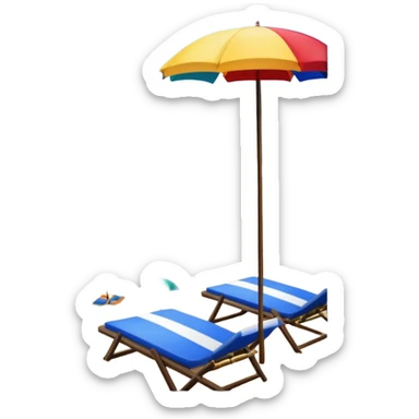 Cosas de playa sticker