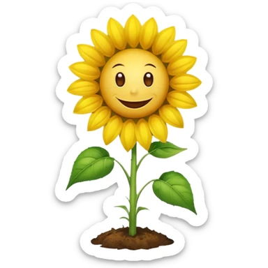 Sunflower plants vs zombies sticker
