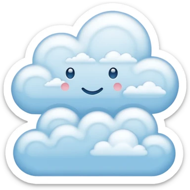 web hosting agency plan, cloud with multiple users sticker