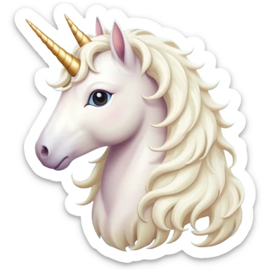 Unicornio palido sticker