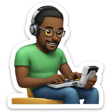 husband busy playing videogames sticker