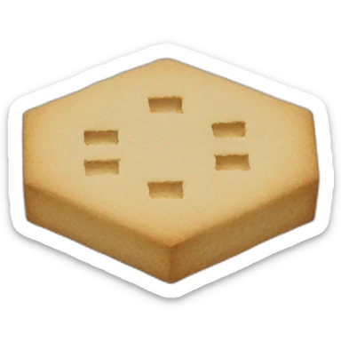 hexagon cracker sticker