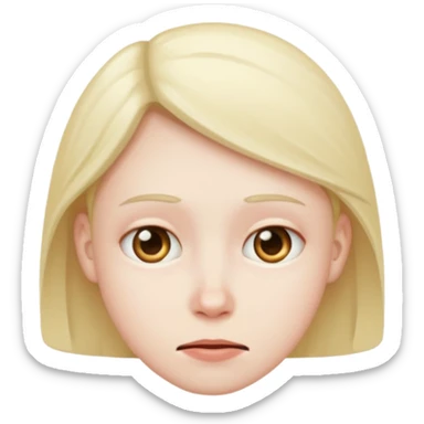 A awkward face  sticker