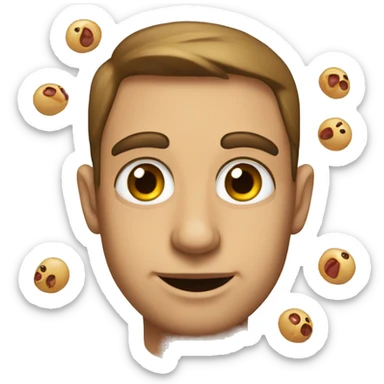 Tiroides con ojitos sticker