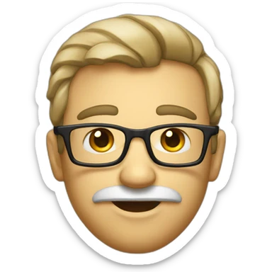 a geek with a bow sticker