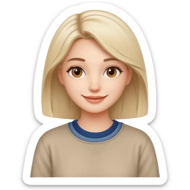 clean girl/influencer sticker