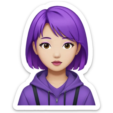 kpop hunters Rumi purple hair a sian sticker