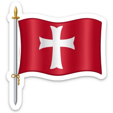 Le drapeau savoyard est de format rectangulaire. Il a un fond rouge légèrement plus foncé que le drapeau de la suisse, et une croix centrée atteignant les bords du drapeau. sticker