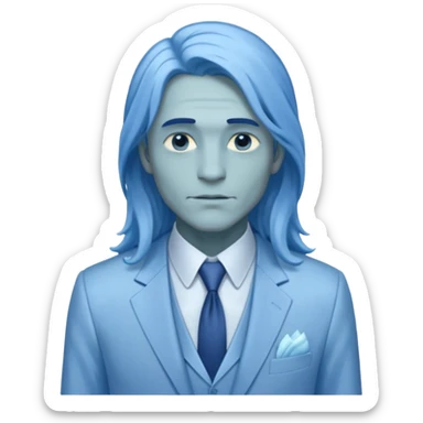 ethereal-pastel-transparent-translucent-gorgeous-spectral-dark-greyish-blue-whitish-gloomy-man-with-blue-long-hair-with-a-beautiful-creme-suit sticker