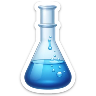 chemistry and lab work icon sticker