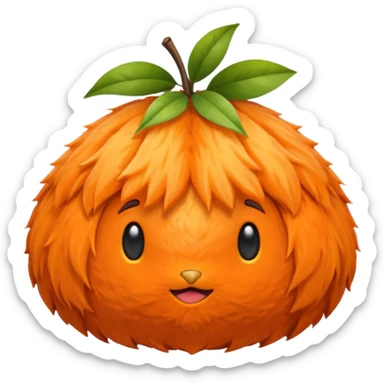 Kapibara fruit cap sticker