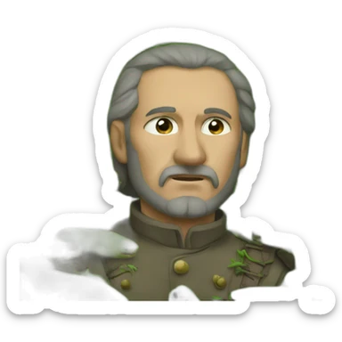 Rus against lizards sticker