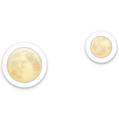 night sky with moon sticker