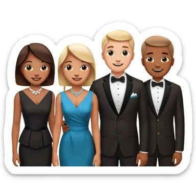 hotel reception with some people sticker