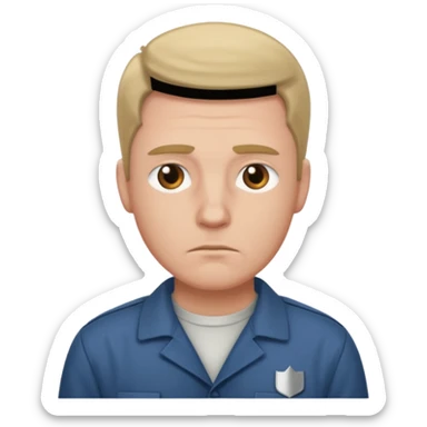 prison whit guys sticker