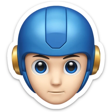 megaman head sticker