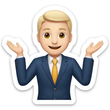 Toastmasters Salesman Emoji sticker