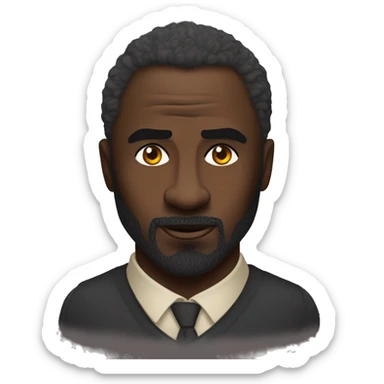 Idris Elba if he was a lion sticker