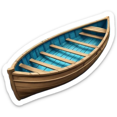 underwater row boat sticker