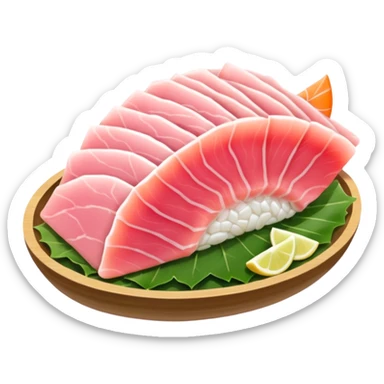 light pink sashimi 1 bite   sticker