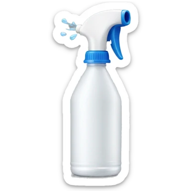 spray bottle spraying sticker