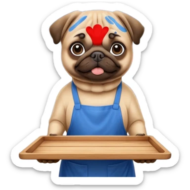 -night-market-vendor-pug dog sticker
