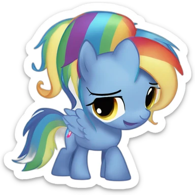 Raimbow dash mlp sticker