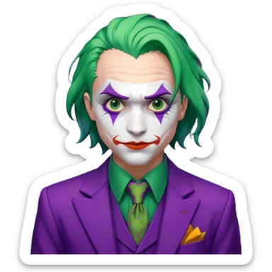 the joker night knight movie sticker
