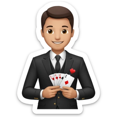 gambler man sticker