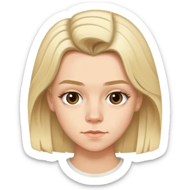 a blonde girl who is harry styles obsessed sticker