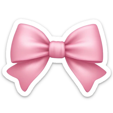 Baby pink Bow￼￼ sticker