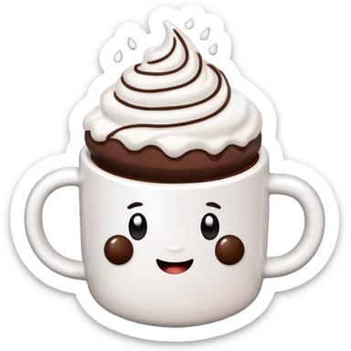 white mug-of-hot-cocoa chocolate bomb sticker