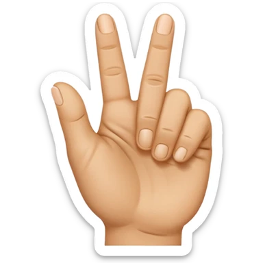 Create an emoji of a right hand. The thumb and middle finger of the right hand are pressed together, with the index finger positioned between them. The remaining fingers are curled into a fist. Add motion lines around the emoji to indicate a downward hand movement. sticker