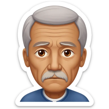 abuelo de pueblo serio y desconfiado. estilopaco martinez soria sticker