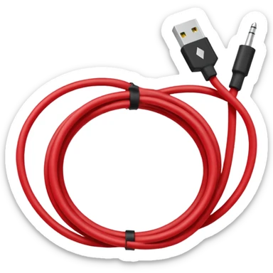 a red slash over a cable with with the text "NOT GENUINE" sticker