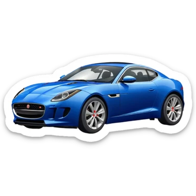 Jaguar F-Type Portofino Blue Coupe sticker