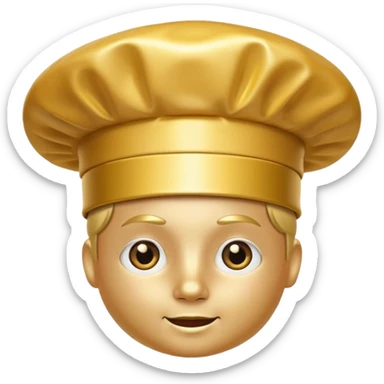 a golden chef hat without the person sticker