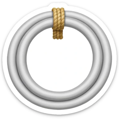 white rope sticker