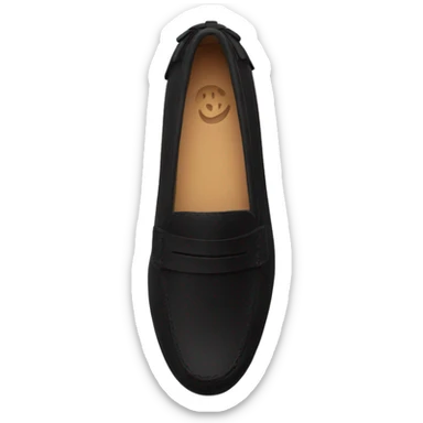 Loafers black sticker