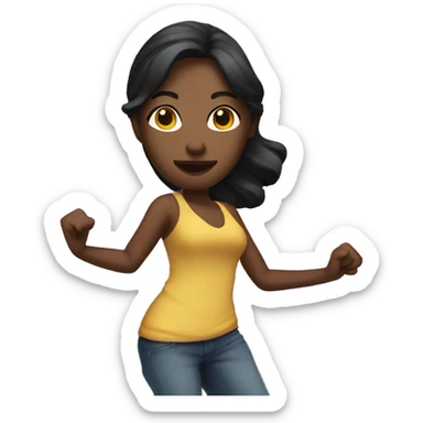 Women at nightclub dancing  sticker