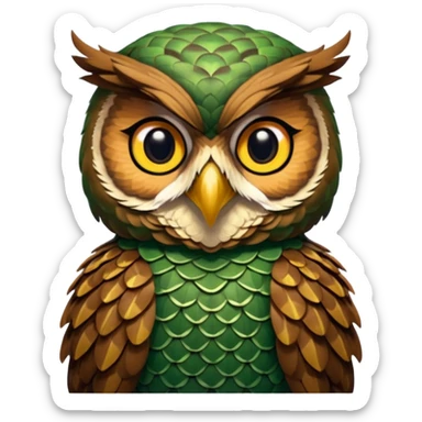 gufo e serpente sticker