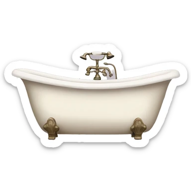 vintage bathtub sticker
