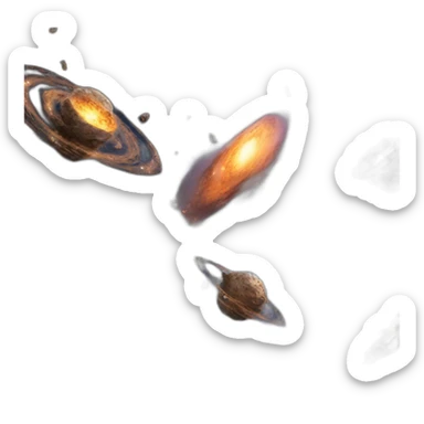 destruction of galaxies sticker