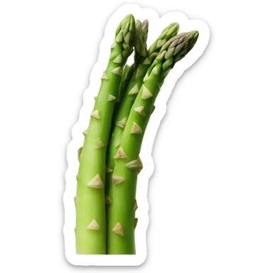 Smiling asparagus  sticker